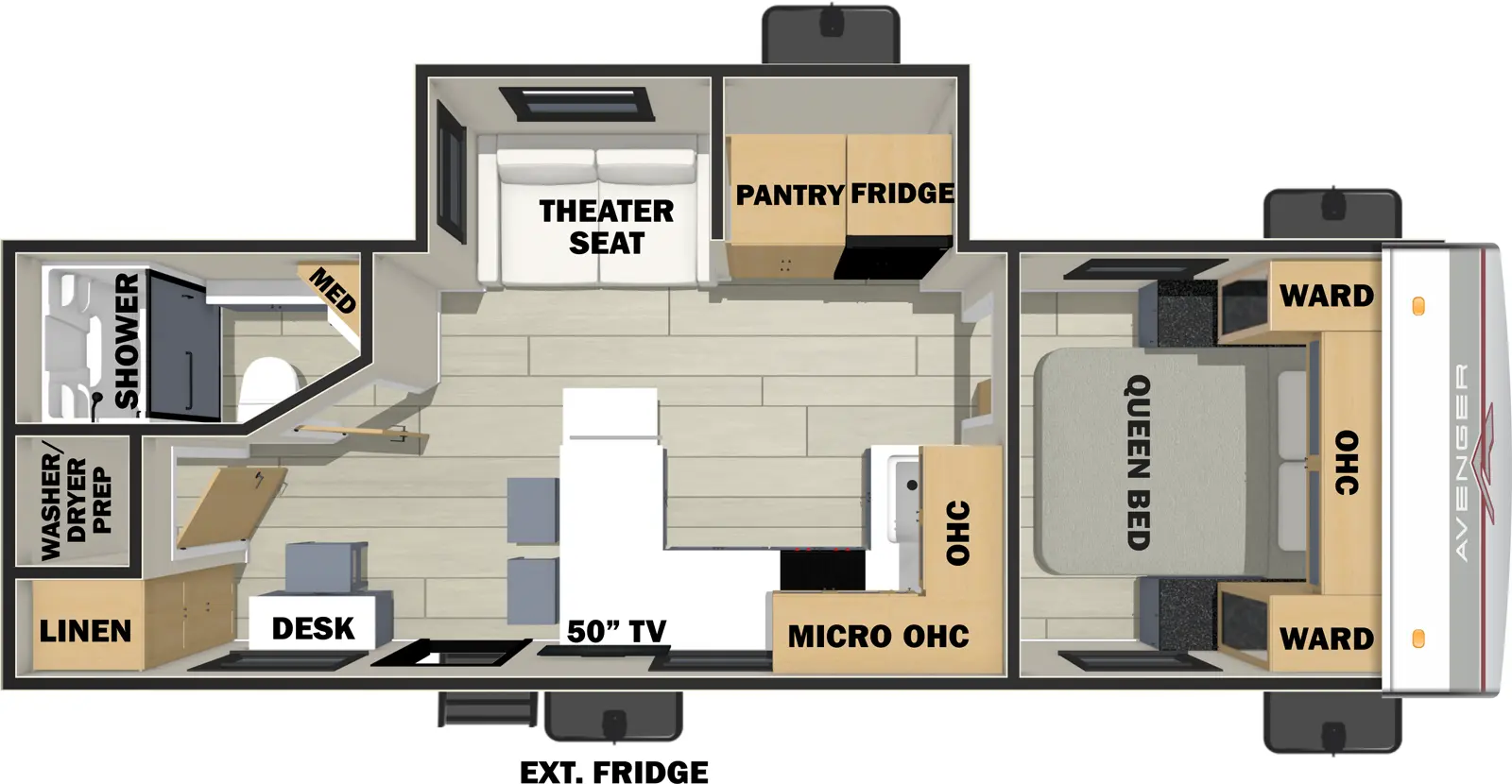 Avenger 25MKO Floorplan